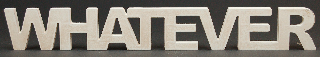 Cut out letters